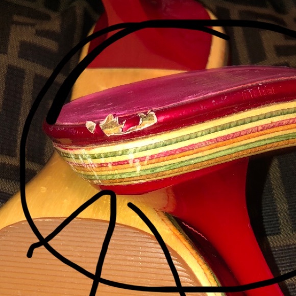 Authentic Stuart Weitzman Patent Leather Mules - Picture 4 of 6